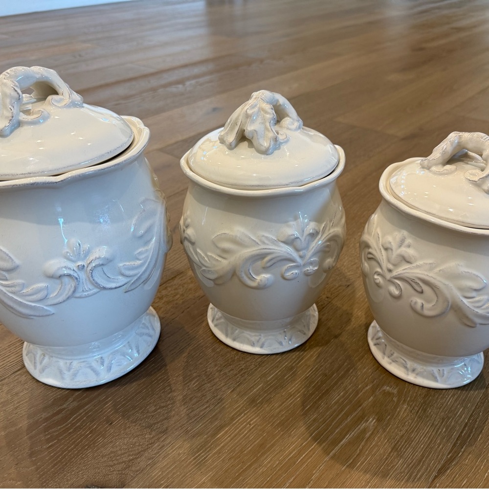 Italian Inspired Ceramic Canisters